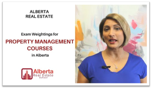 Raman Gakhal of Alberta Real Estate School is deliberately explaining the updated exam weightings for property management course in Alberta