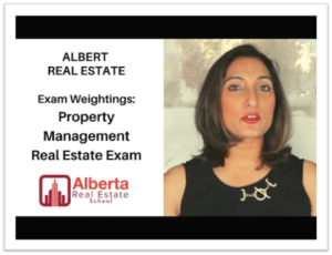 Raman Gakhal, Instructor of Alberta Real Estate School discusses the Exam weightage given by RECA in the Alberta Real Estate Exam to Property Management