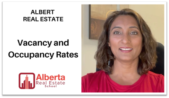 Raman Gakhal of Alberta Real Estate School in a still from the video with the title of Vacancy Rates and Occupancy Rates in Real Estate.