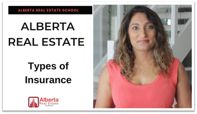 Raman Gakhal smiling along a title that says Types of Insurance for Realtors® in Alberta.