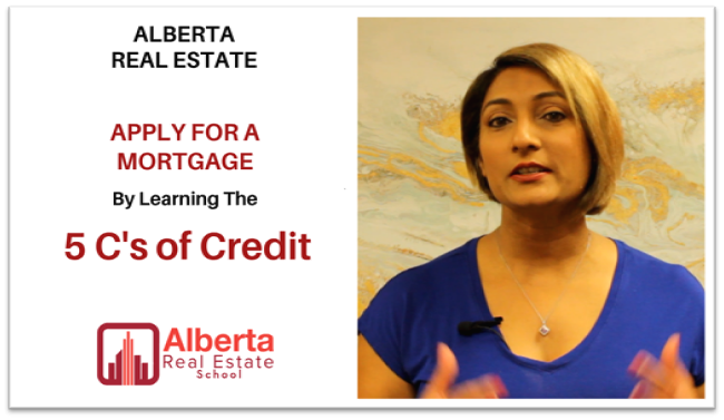 Raman Gakhal from Alberta Real Estate School explaining the 5 C's of Credit whihc includes the things to keep in mind when applying for a Mortgage in Canada.