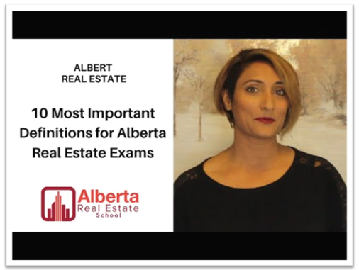 Raman Gakhal of Alberta Real Estate School is deliderately truying t explain the 10 most important Real Estate Definitions for the RECA Exams.