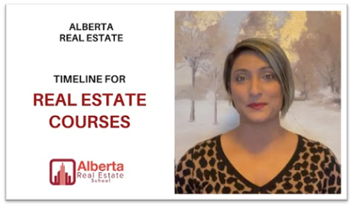 Raman Gakhal of Alberta Real Estate School explains the Timeline for Different Real Estate Courses in Alberta.