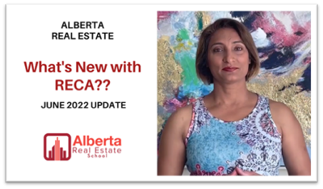 Raman Gakhal of Alberta Real Estate School explaining the RECA update that rolled out on June 1, 2022.